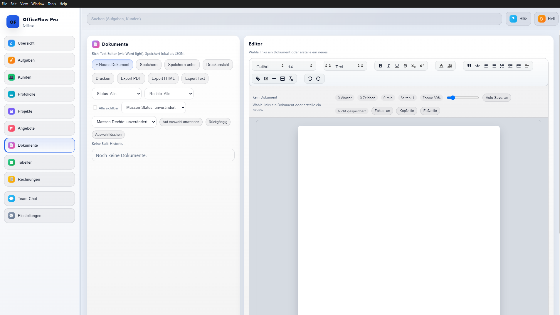 Dokumente Light Theme